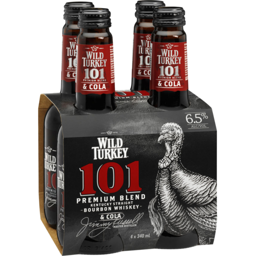 Wild Turkey 101 Cola  4 bottles